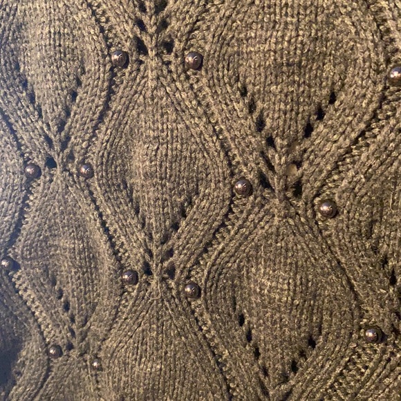 Spring and Mercer grey metal studded sweater - Picture 3 of 3